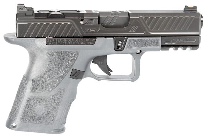 Handguns ZEV Technologies Ready Series OZ9cCombatPistol CompactSlide GrayGrip NOMAG